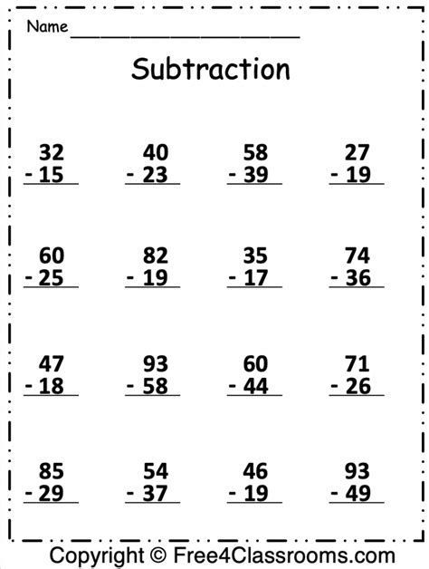 Subtraction Regrouping / FREE Printable Worksheets – .